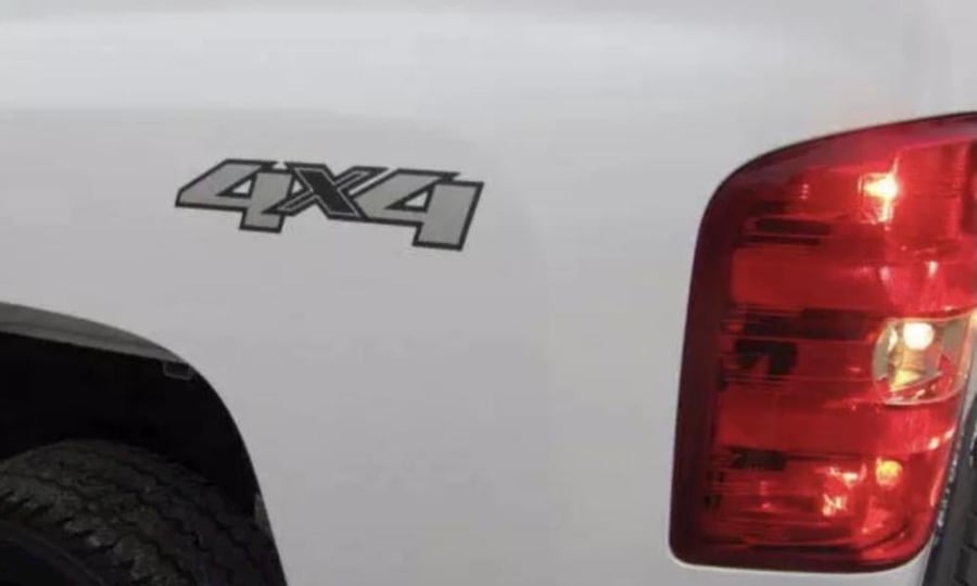استيكر 4X4 سييرا مديل 2007 الى 2014 - حبه وحده