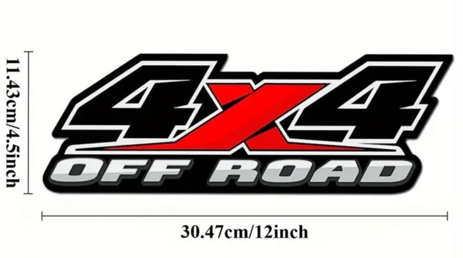 استيكر 4x4 جميع السيارات - عدد حبتين