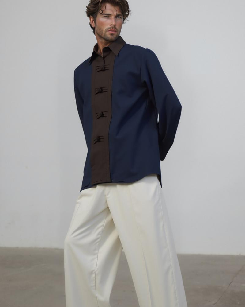 Navy blue shirt