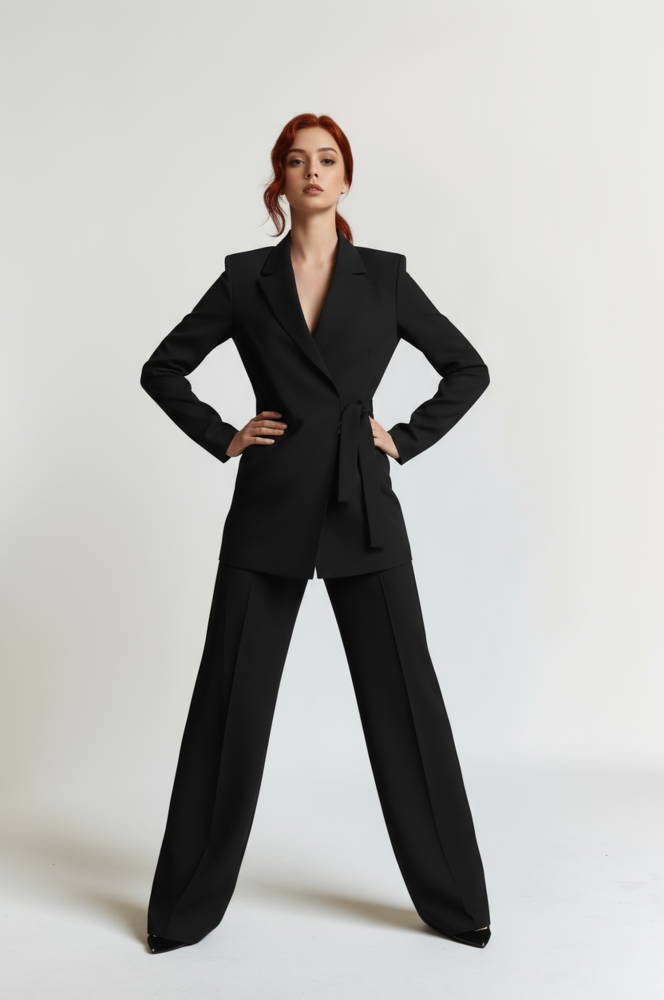 side wrap blazer