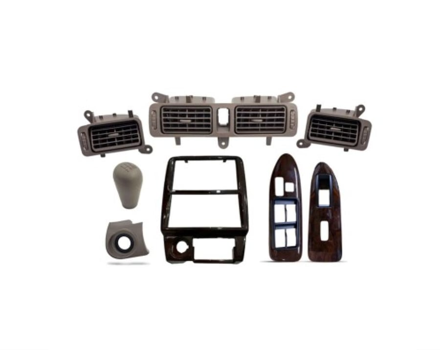 Air conditioner fin package, middle and side edges, recorded decor, gear shift knob, sofa decor, front door glass, Camry 1998-2002