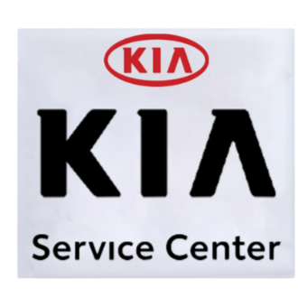 Front seat covers with Kia logo