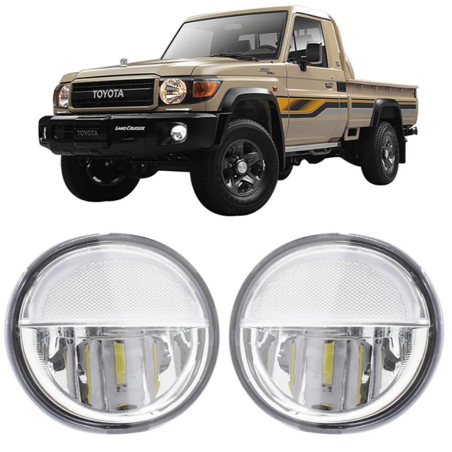 مصابيح ضباب ليد غطاء نيكل جيب شاص 2022 كشافات ضباب قطعتين
