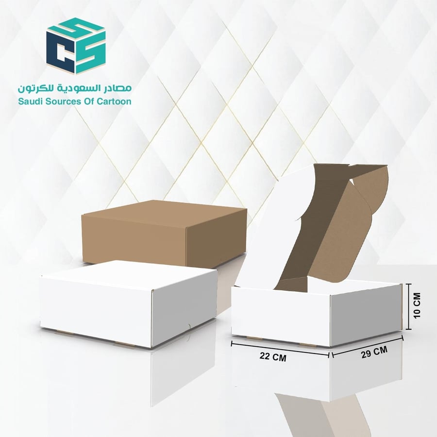 كرتون شحن مقاس 29x22x11 سم  E flute