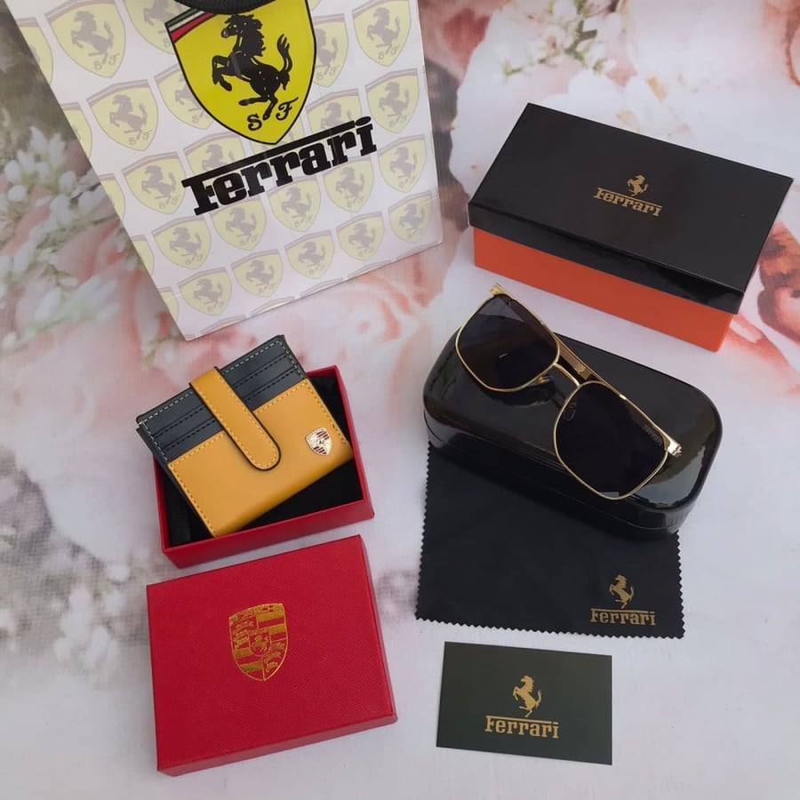 طقم نظارات فيراري،و أبوك رجالي