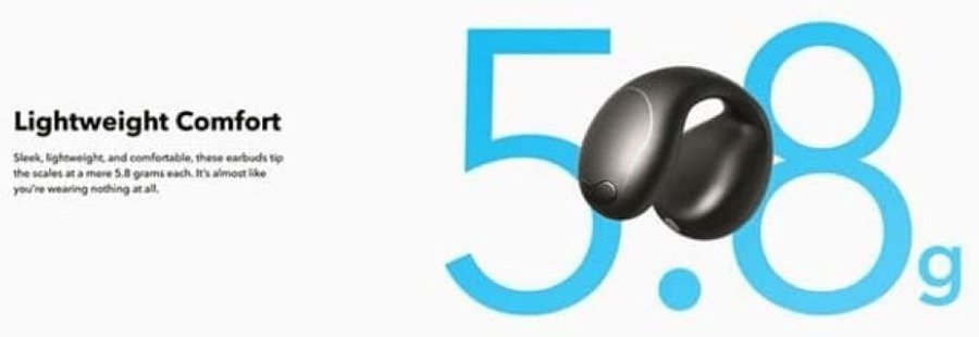 ساوندكور - سماعات اذن C40i مع مشبك، خفيفة الوزن ومريحة، تشغيل لمدة 30 ساعة - اسود