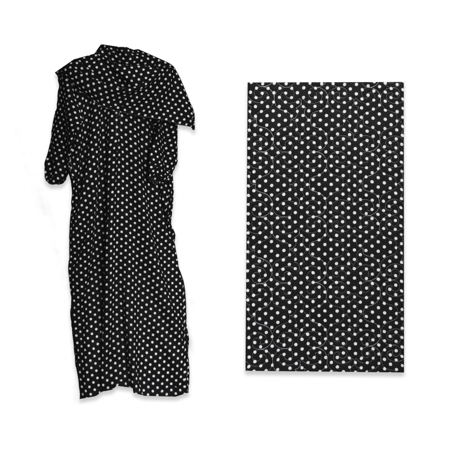 طقم سجادة اطفال قطعتين - أسود