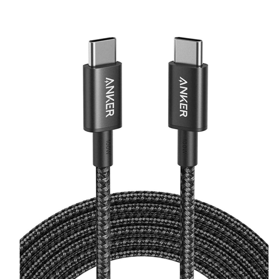 Inkar - Type C to Type C cable fabric length 1.80 meters power 60 watts - black