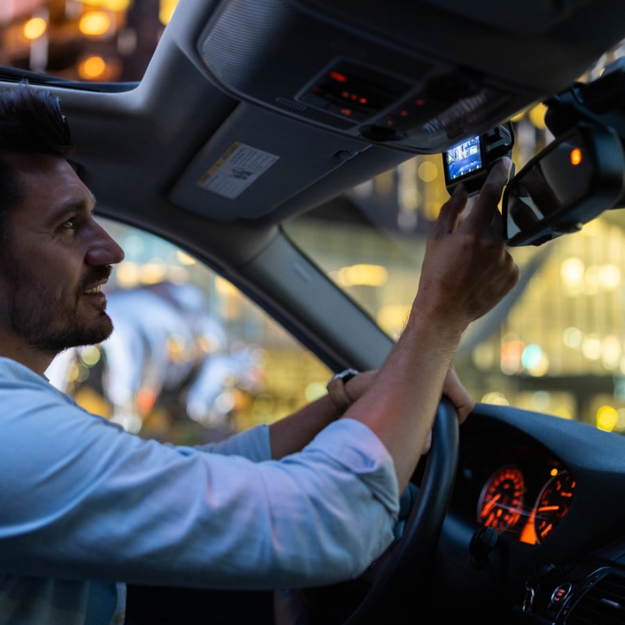 داش كام DDPAI Z60 4K كاميرا امامية وخلفية وداخلية GPS