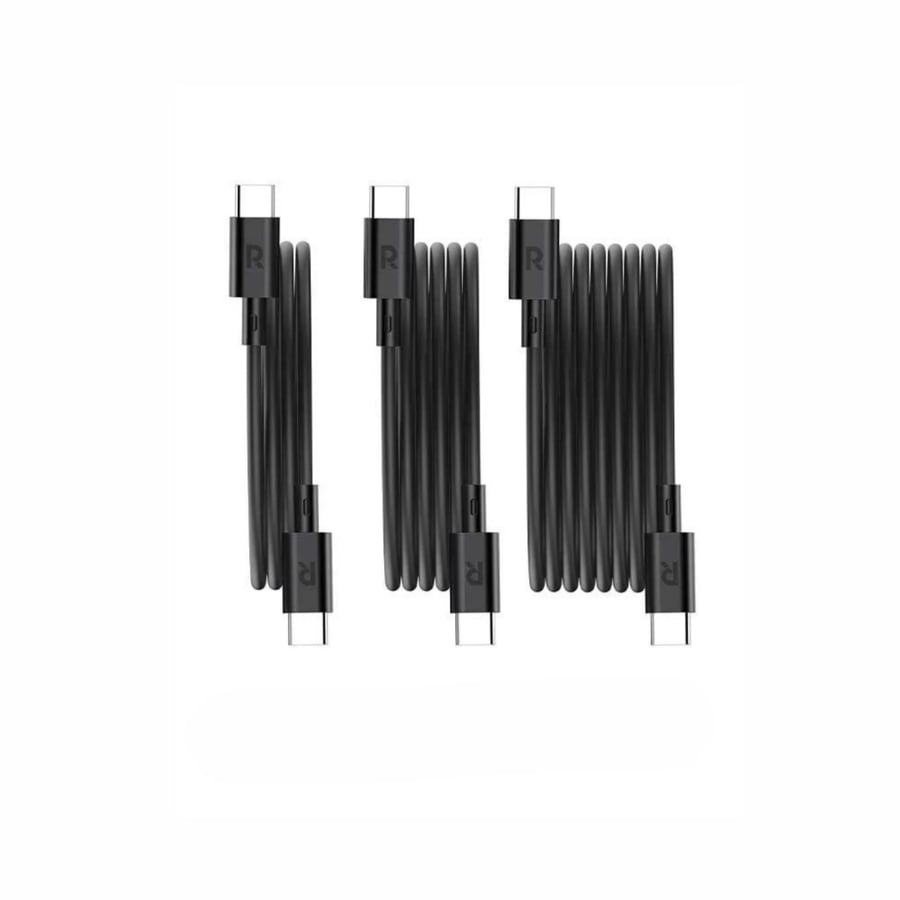 Raf Power Pack 3 Type C to Type C charging cables - length 2 meters, 1 meter, 60 millimeters - with 60 watts power