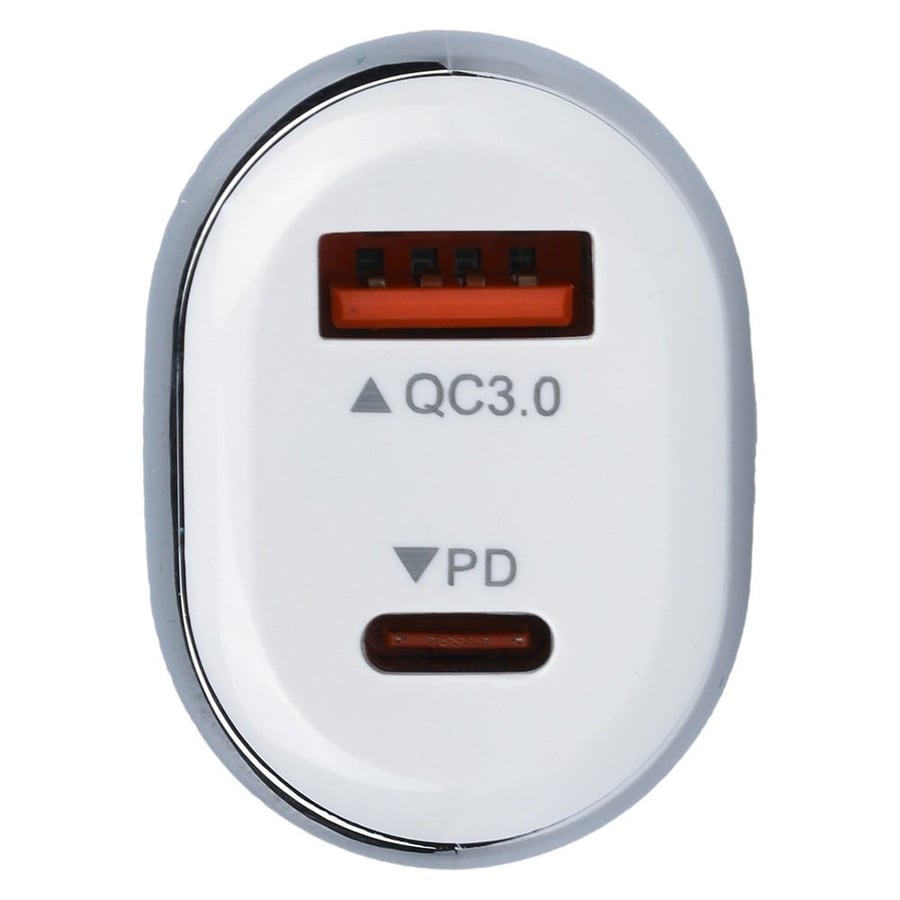 شاحن سيارة بمنفذين PD و USB