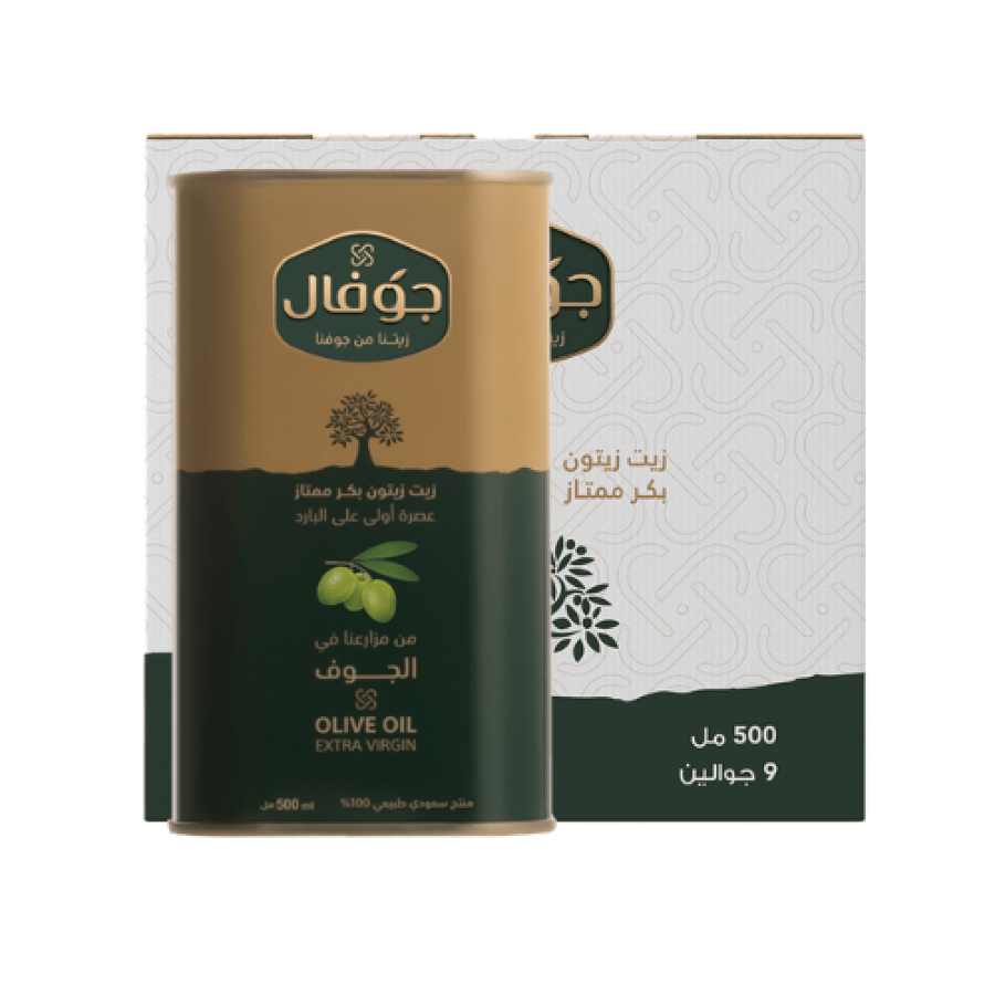 جوفال كرتون زيت زيتون بكر ممتاز 9*500 مل
