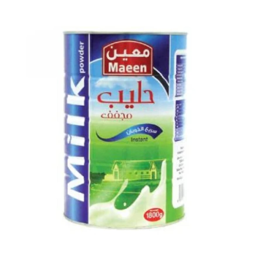 معين حليب مجفف كامل الدسم 1800 جم