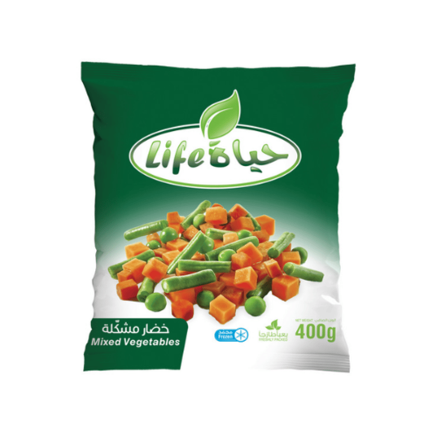 حياة خضار مشكلة مجمدة 400 جم