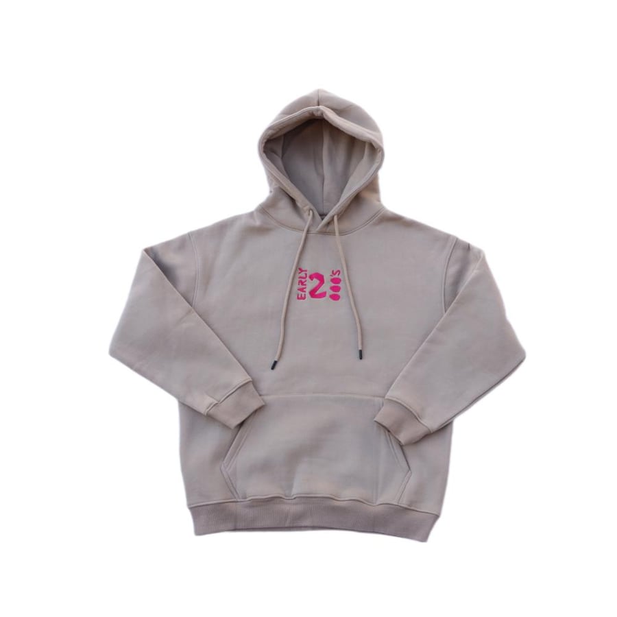design "الباب يوسع جمل" -  Beige unisex hoodie