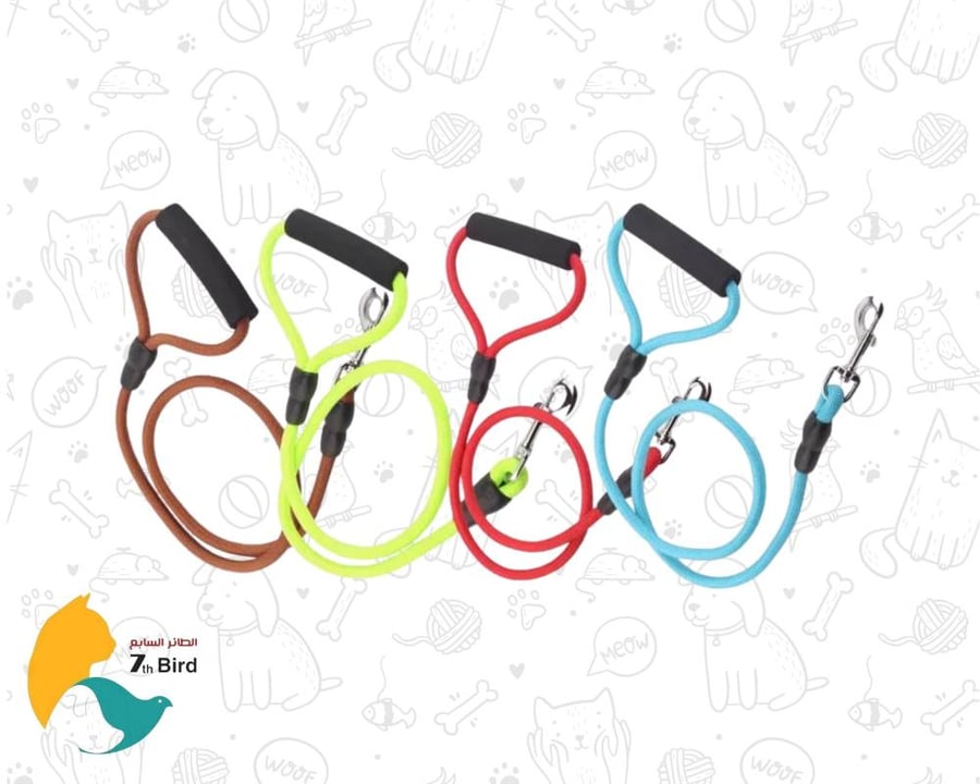 نوبليزا ليش للكلاب مع مقبض من الفوم متوفر بعدة الوان