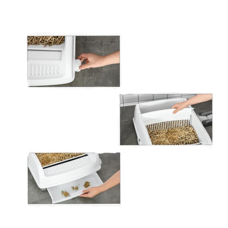 Seven Bird Semi-Automatic Open Litter Box 60*40*20