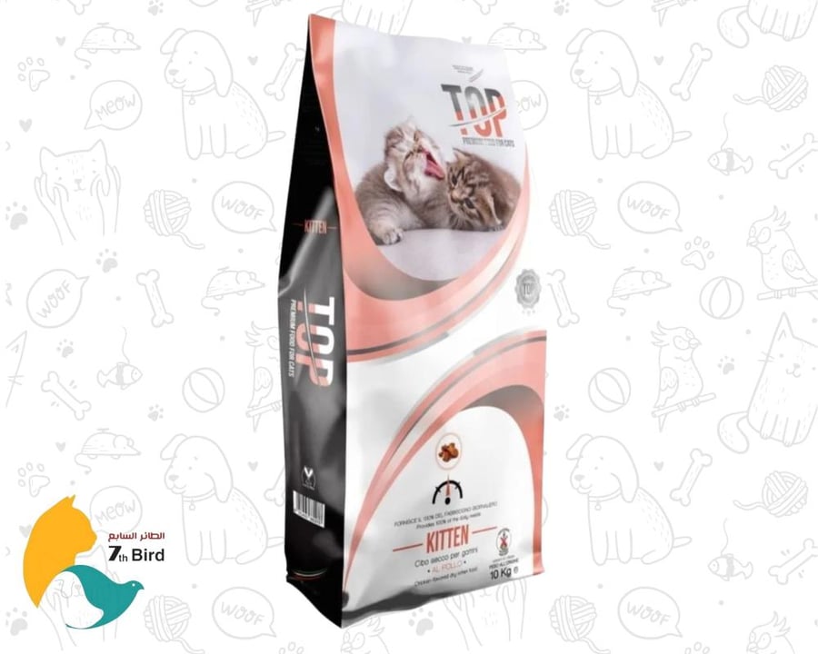 توب بريميوم طعام جاف للكتن بالدجاج 10kg
