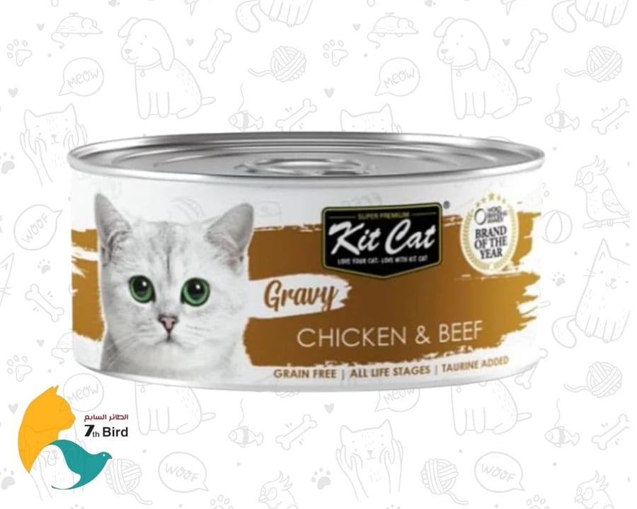 الطعام الرطب للقطط من كت كات kit cat