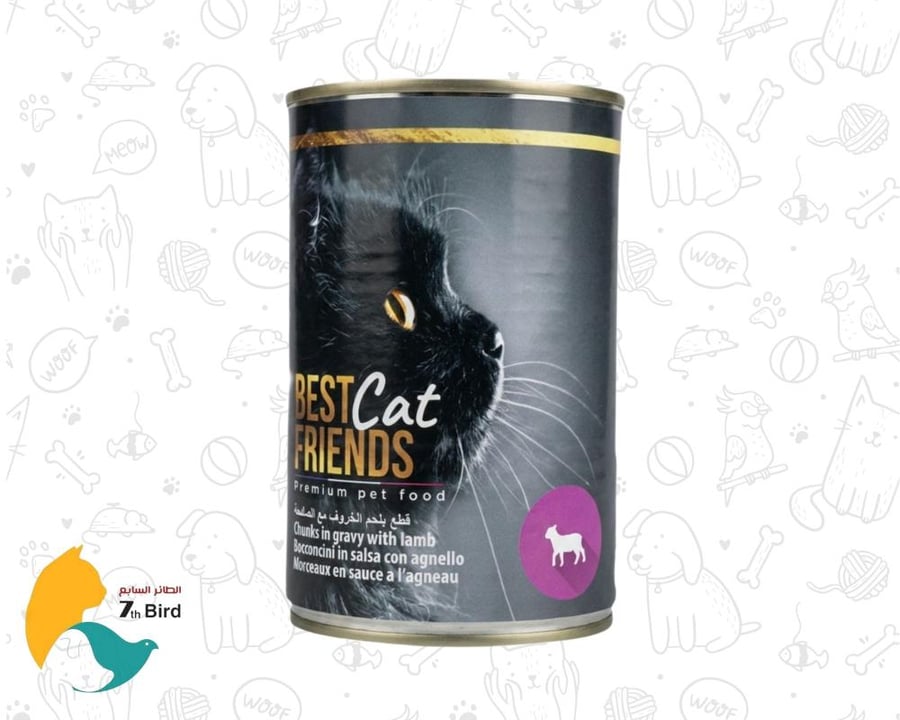 بيست فريند كات طعام رطب للقطط بقطع لحم الخروف مع الصلصة 415g