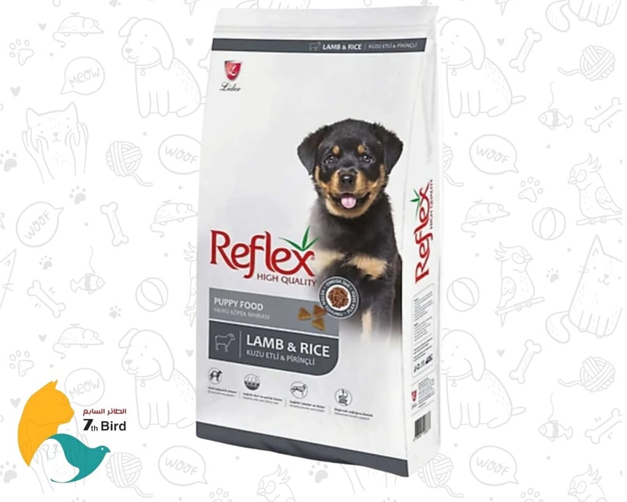 طعام جاف للكلاب الصغيرة بلحم الضان و الارز من ريفلكس reflex