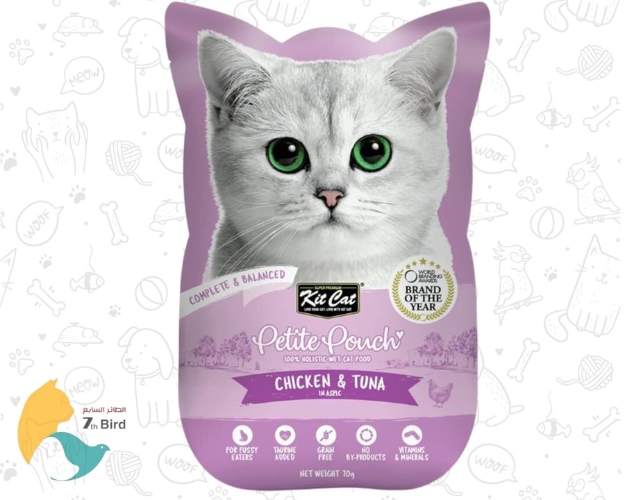 الطعام الرطب للقطط من كت كات kit cat