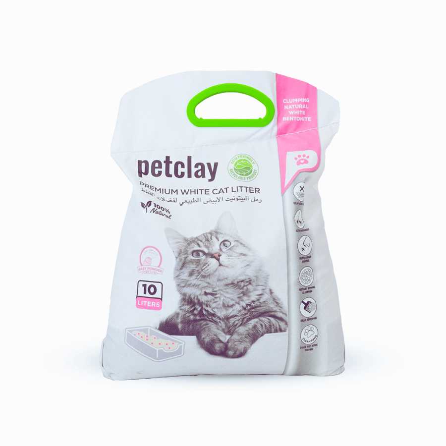 Cat litter clay house with baby powder scent 10 liters