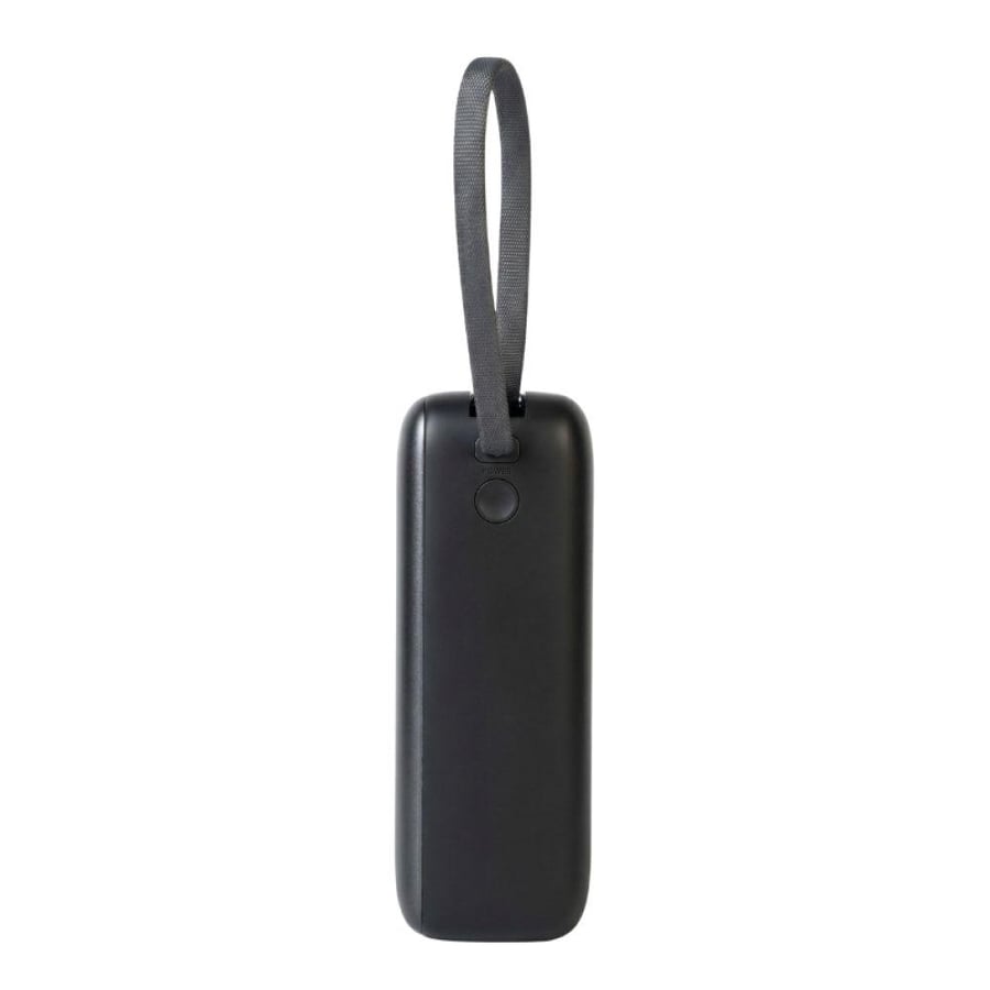 Power bank capacity 30000 fast charging PD65W digital screen integrated Type-C cable - Black JEEBEL