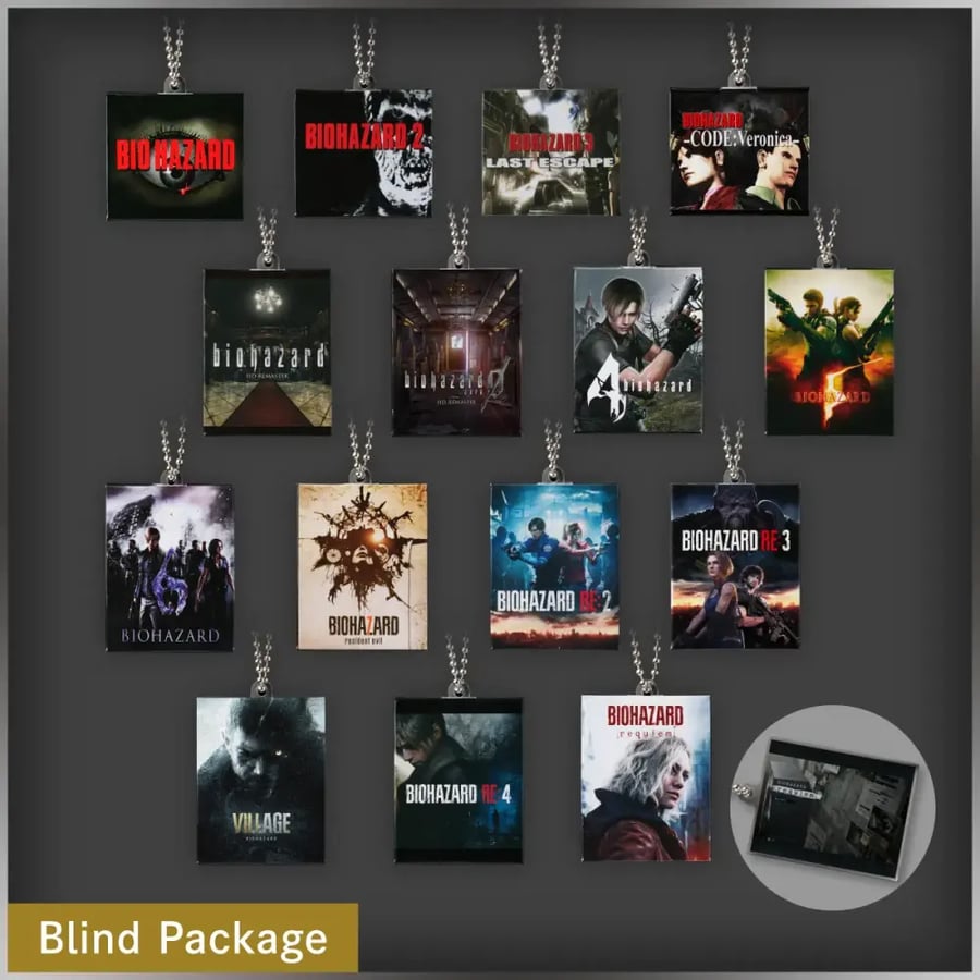BIOHAZARD 30th Ann Exhibition - Game Cover Keychain By Luck