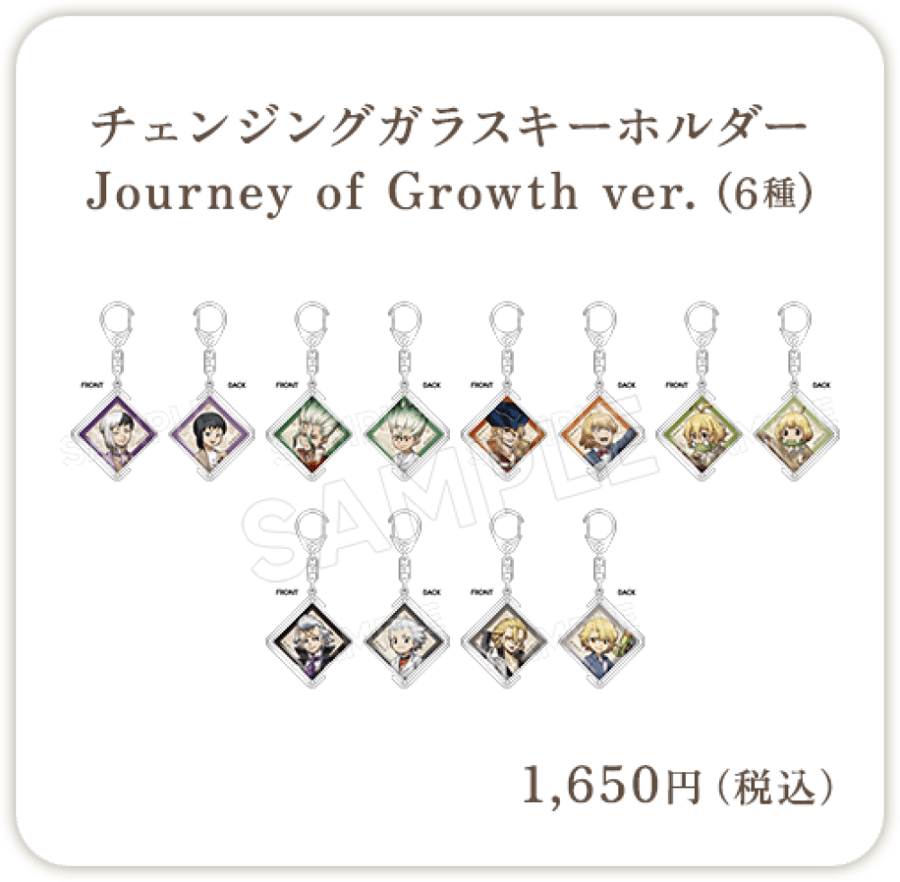 Dr. Stone - Growth Journey Changing Keychain