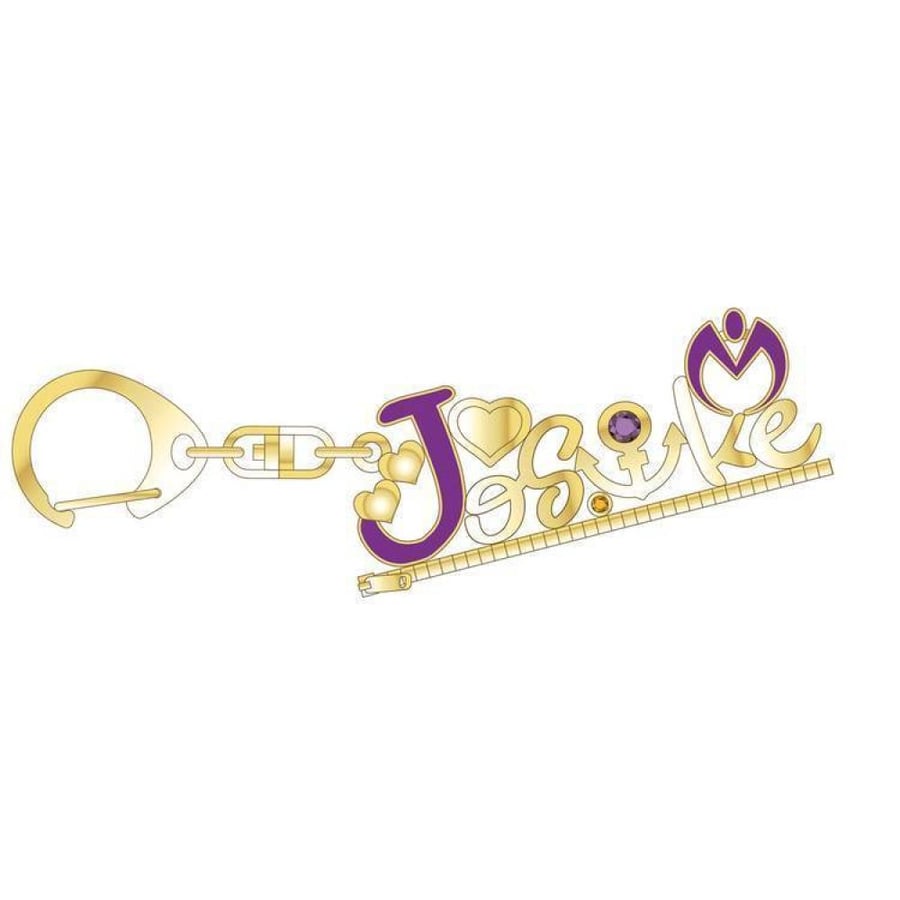 Jojo Universe - Metallic Name Keychains