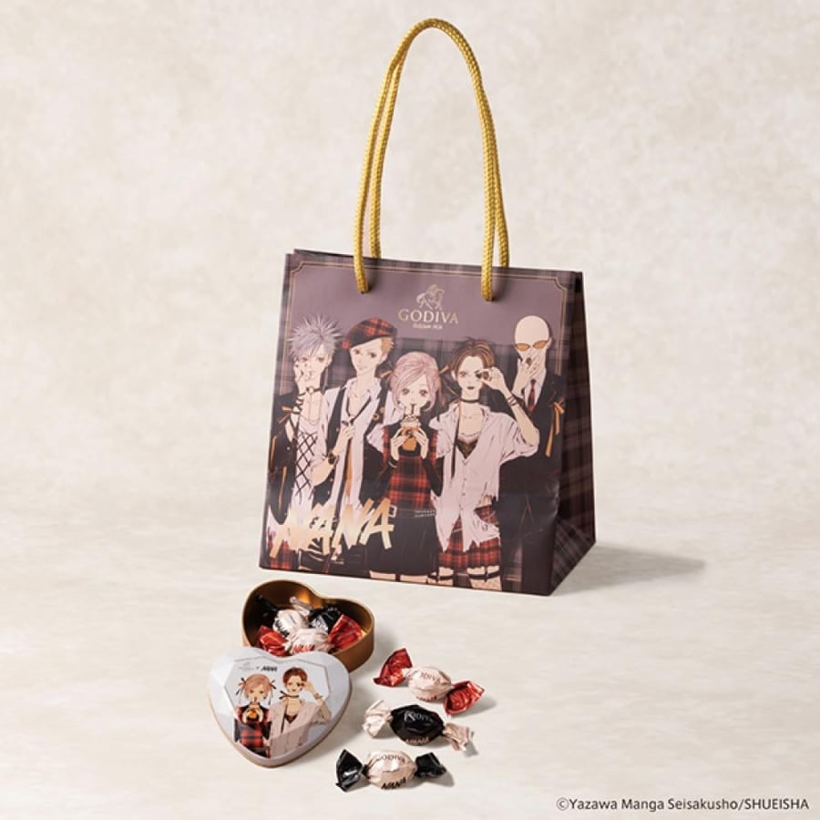 NANA X GODIVA - HEART BOX Chocolates (6 pieces) With Bag