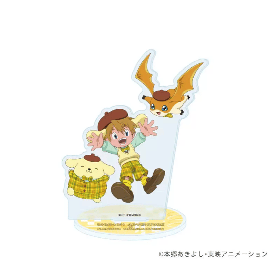 Digimon x Sanrio - Takeru Takaishi x Pum Pum Purin Acrylic Stand