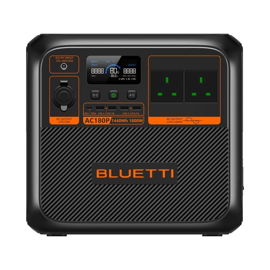 جهاز طاقة متنقلة | Bluetti Premium 150(AC180P) | | قدرة 1,800 واط / بطارية 1,440 واط ساعة