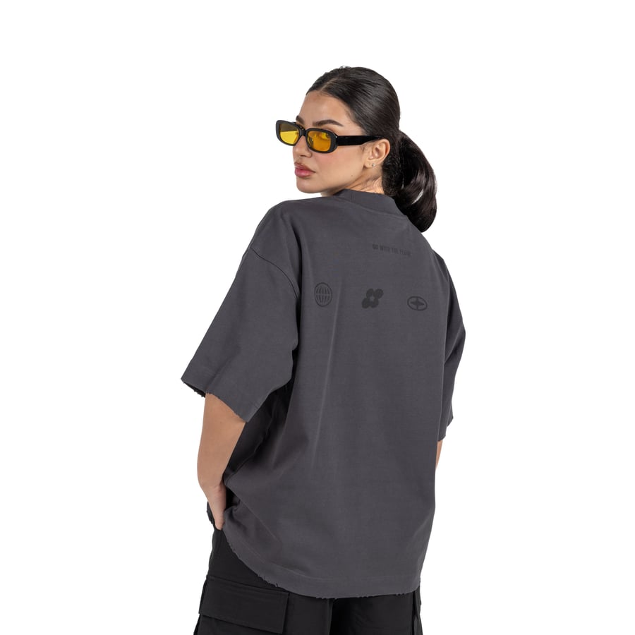 Dark gray T-shirt Oversize