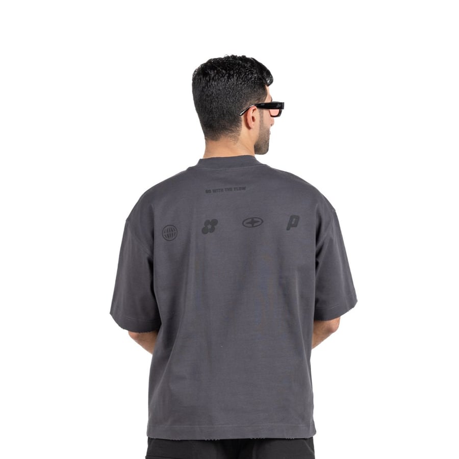 Dark gray T-shirt Oversize