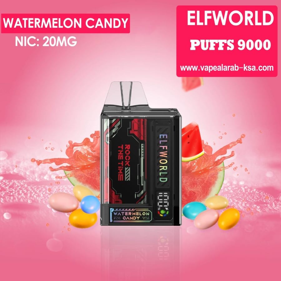 الف ورلد 9000 سحبة 20نوكتين - ELF WORLD 9000 puffs 20mg