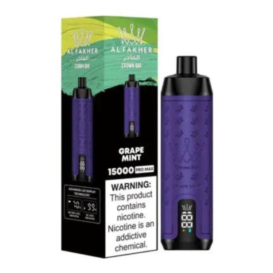 سحبة الفاخر كراون بار شيشة 15000 سحبة - AL FAKHER CROWN BAR 15000 PUFS