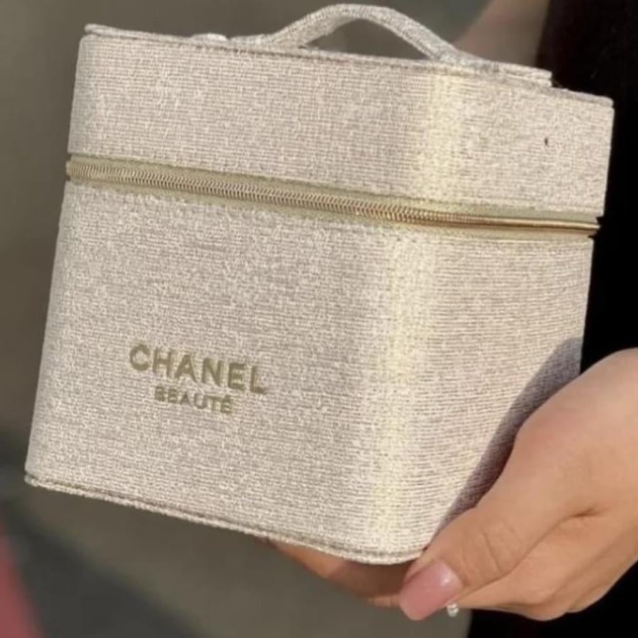 Chanel makeup bag