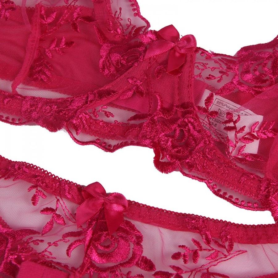 Pink lingerie set