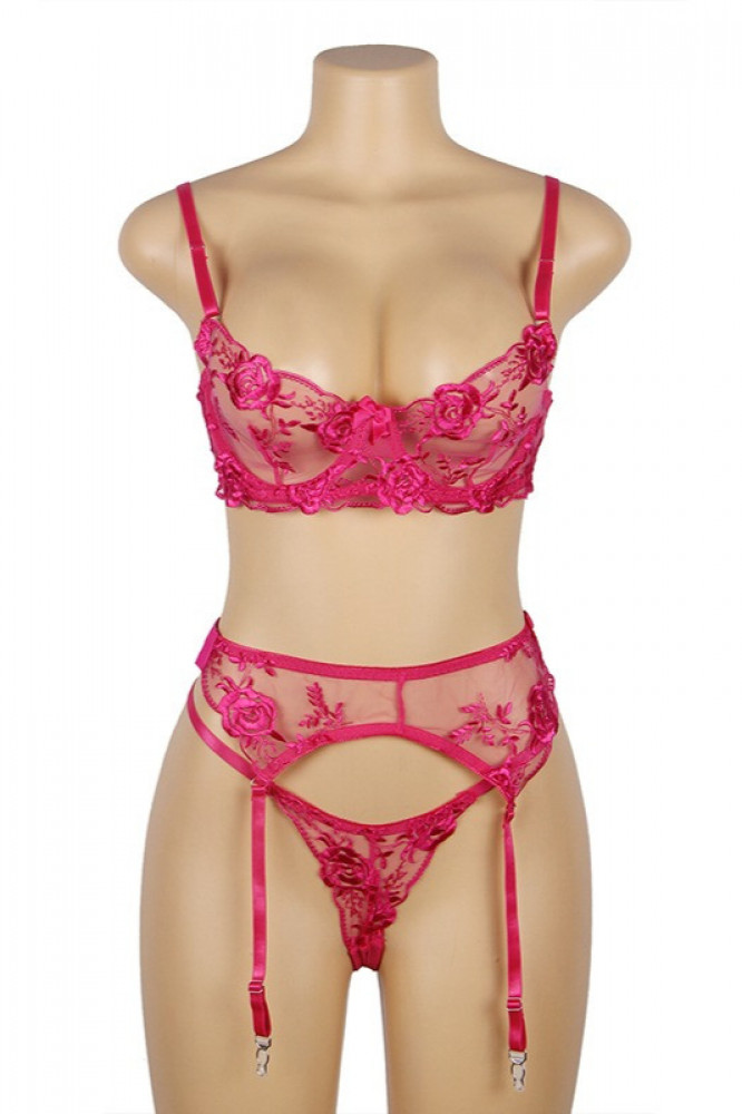 Pink lingerie set