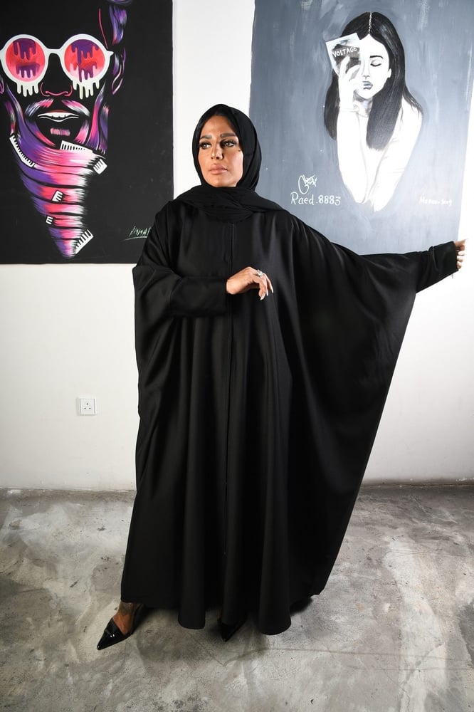 Butterfly shoulder abaya, my beauty's flower