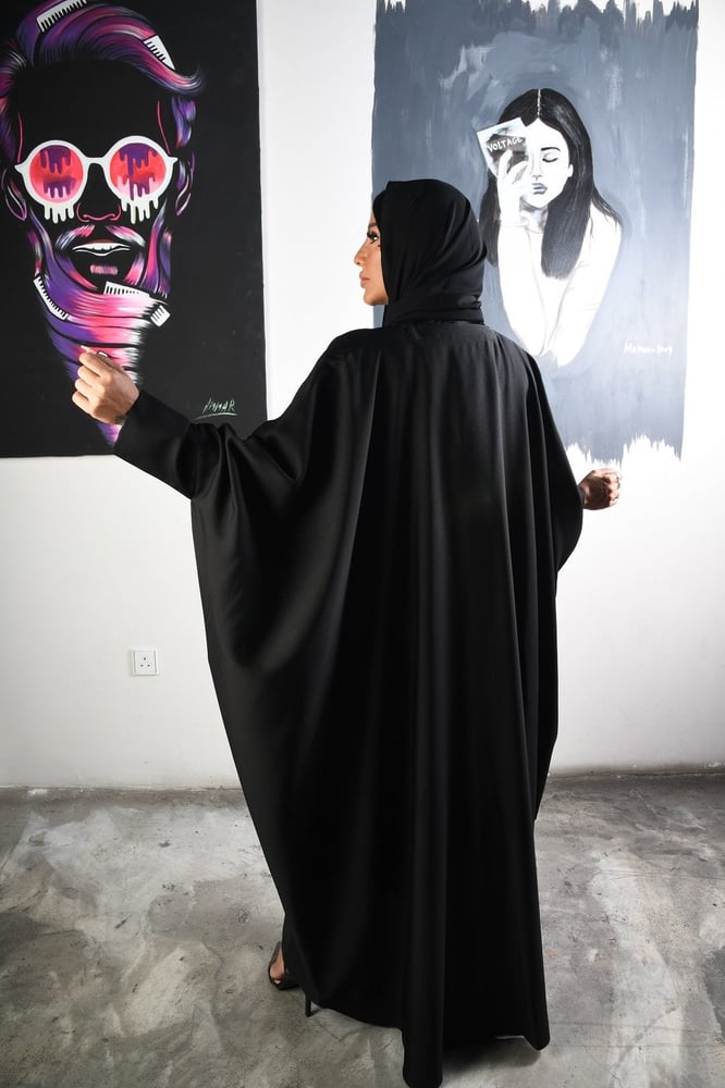 Butterfly shoulder abaya, my beauty's flower