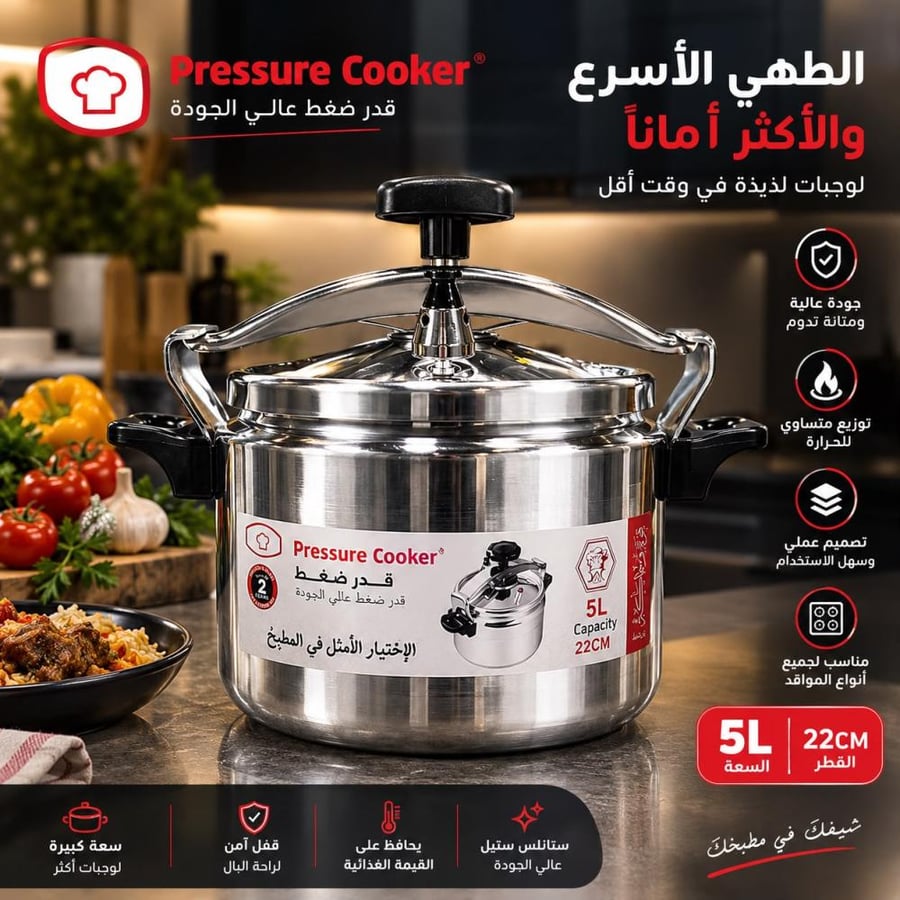 قدر ظغط 5 ليتر