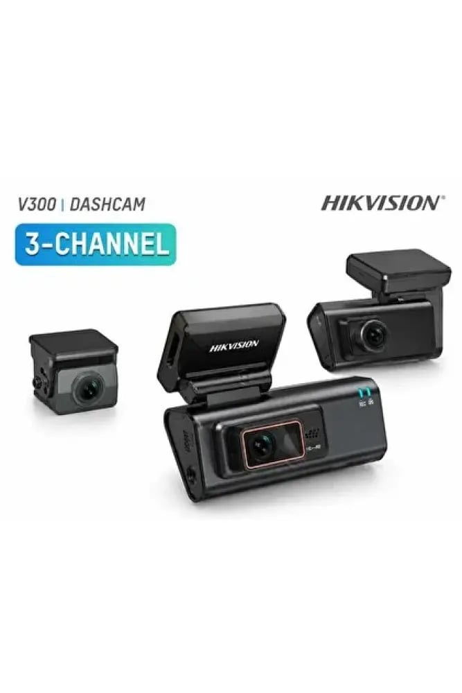 داش كام هيكفيجن V300 4K ثلاثية القنوات للسيارة