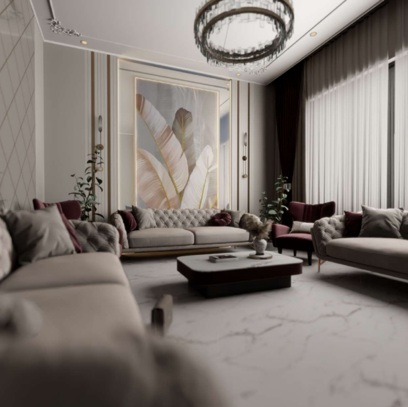 تصميم مجلس 5 م * 7 م او اقل