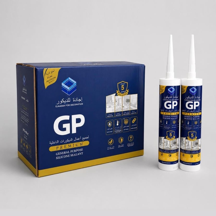 كرتون مانع تسرب سيليكون GP - إجادة للديكور (24 حبة)