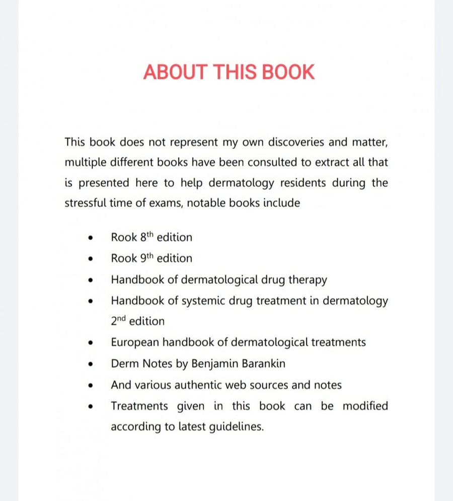 Handbook for Dermatology Residents A Guide to Clinical Exam