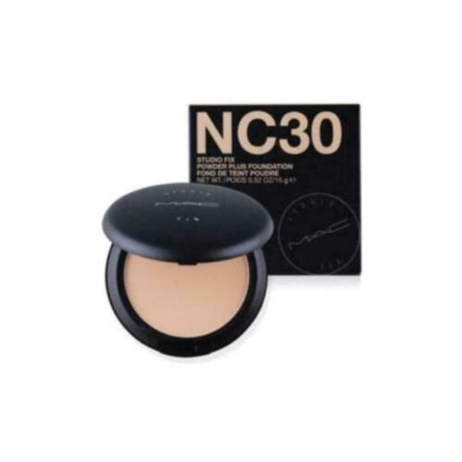 بودرة اساس مضغوطة ماك  ستوديو فيكس بلس 15 جم nc30  mac studio fix powder plus foundation