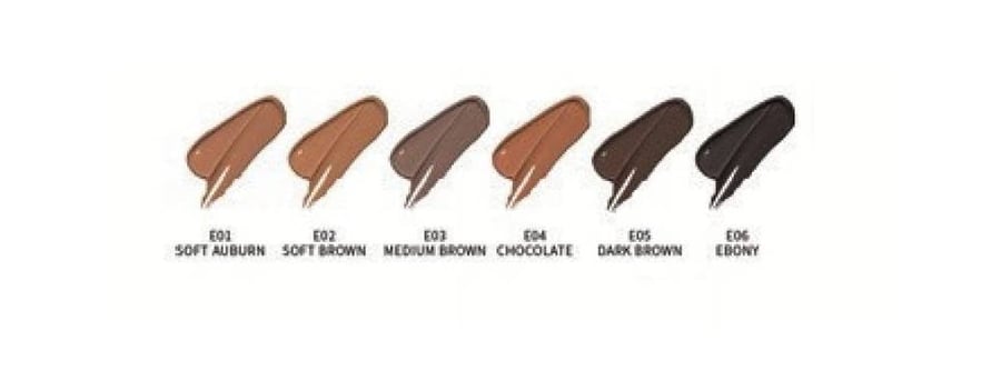 جل حواجب ايماجيك ey-317 رقم e01  سوفت اوبرون 4 جم  imagic eyebrow gel shade auburn